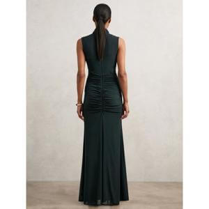 REISS Daniella Ruched Sleeveless Maxi Dress